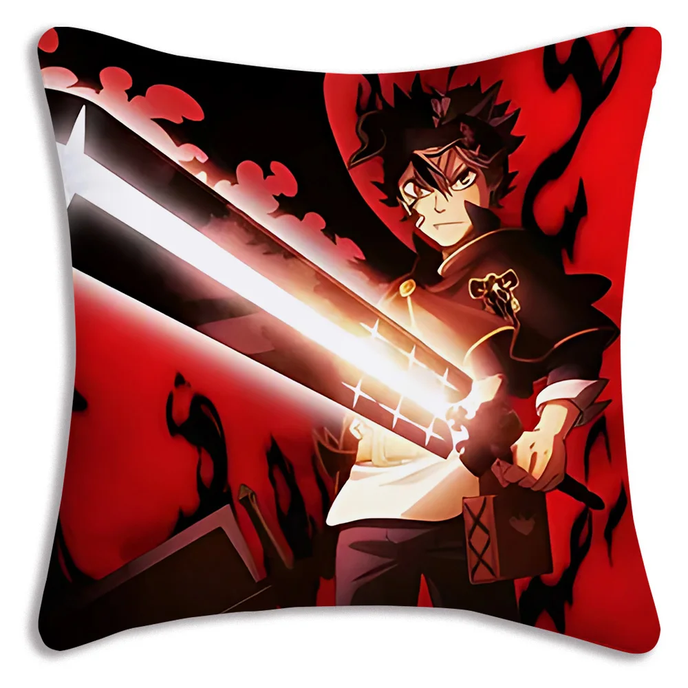 Japanese Anime Black Clover Throw Pillow