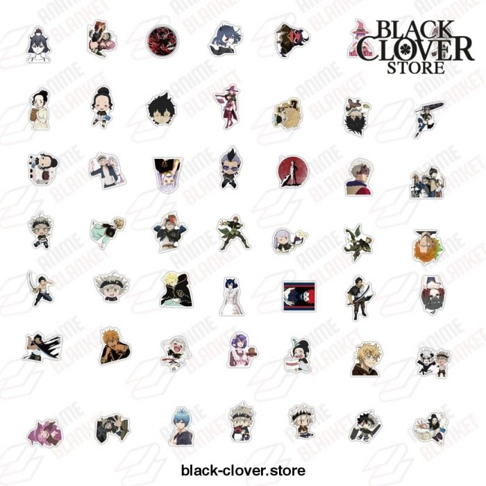 100Pcs Black Clover Stickers Decal New Style