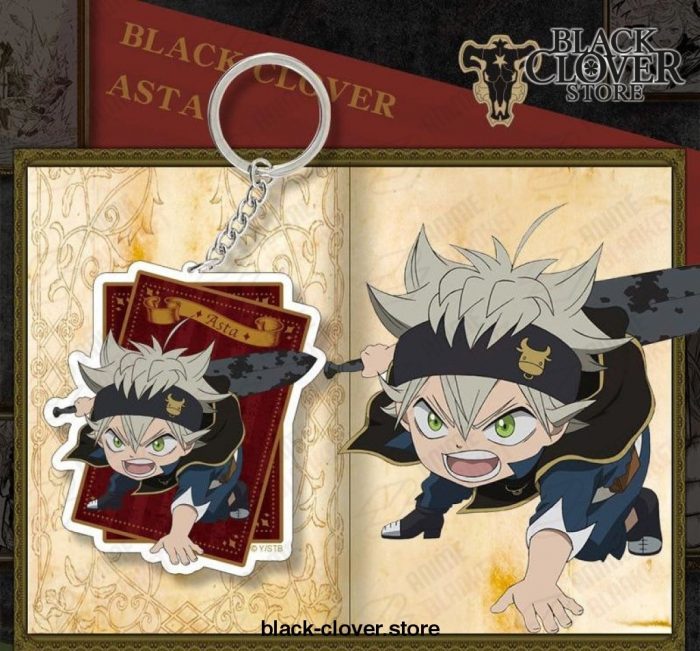 2021 Black Clover Acrylic Key Ring Pendant Toys