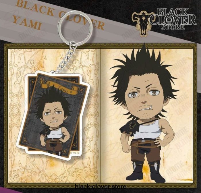 2021 Black Clover Acrylic Key Ring Pendant Toys