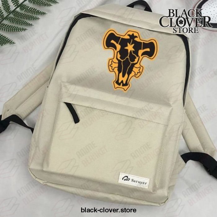 2021 Black Clover Backpack - Bull Logo Beige