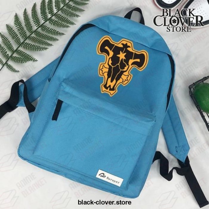2021 Black Clover Backpack - Bull Logo Blue