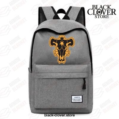 2021 Black Clover Backpack - Bull Logo Grey