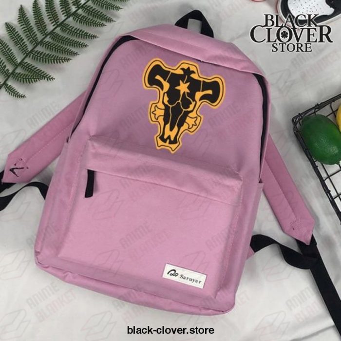 2021 Black Clover Backpack - Bull Logo Pink
