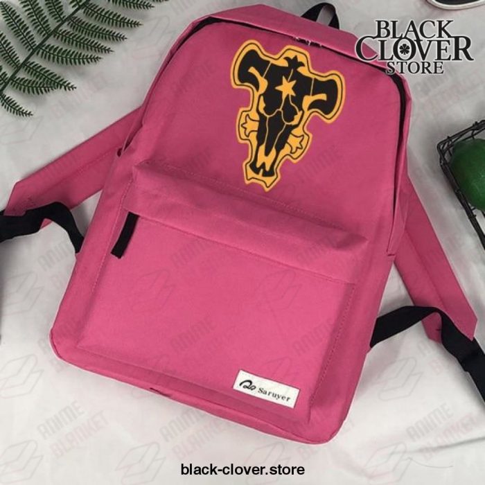 2021 Black Clover Backpack - Bull Logo Rose Red