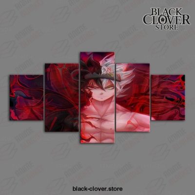 5 Pieces Black Clover Asta Handsome Canvas Wall Art