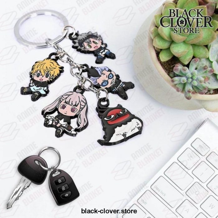 5Pcs Black Clover Keychain Figure New Style