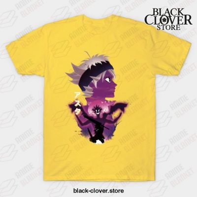 Anime Hero Asta T-Shirt Yellow / S