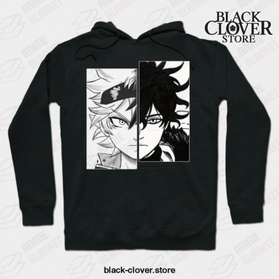 Asta And Yuno Hoodie Black / S