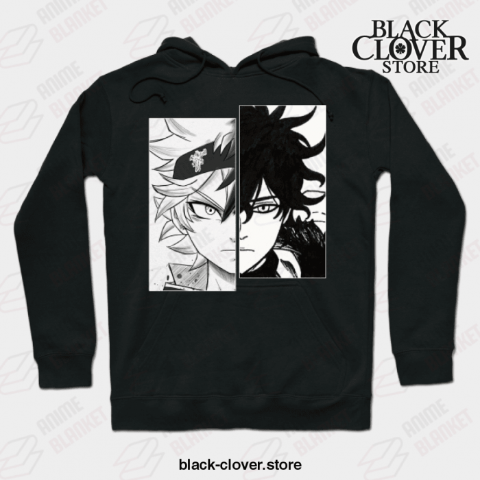 Asta And Yuno Hoodie Black / S
