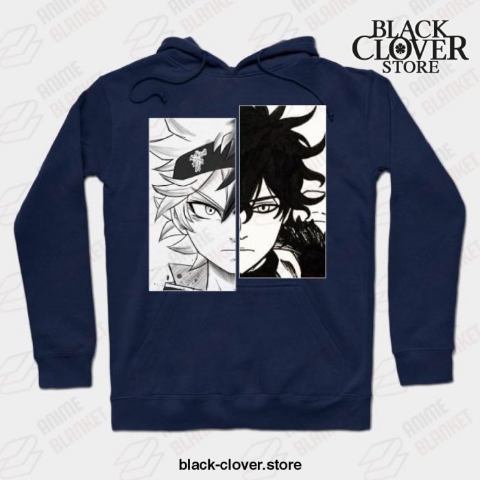 Asta And Yuno Hoodie Navy Blue / S