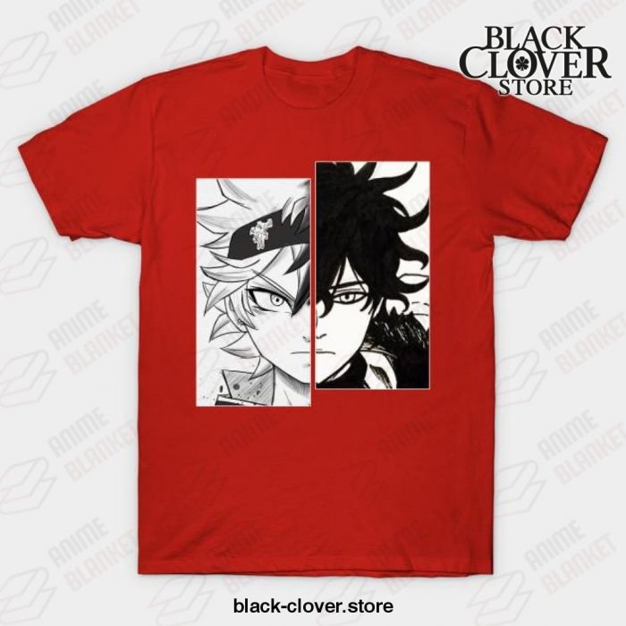 Asta And Yuno T-Shirt Red / S