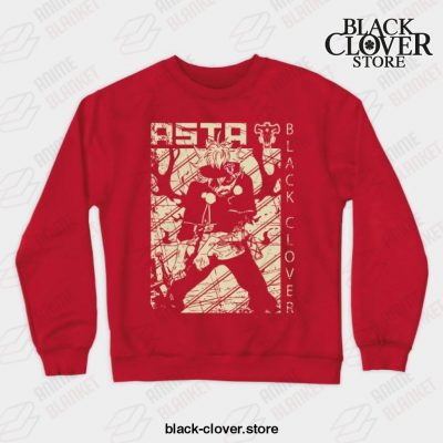 Asta Black Bulls Crewneck Sweatshirt Red / S