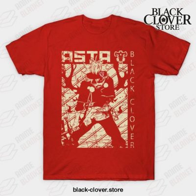Asta Black Bulls T-Shirt Red / S