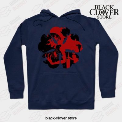 Asta Black Clover Hoodie Navy Blue / S