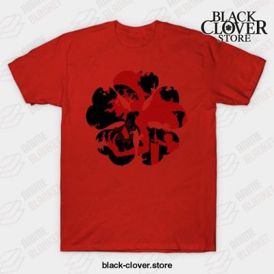 Asta Black Clover T-Shirt Red / S