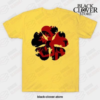 Asta Black Clover T-Shirt Yellow / S