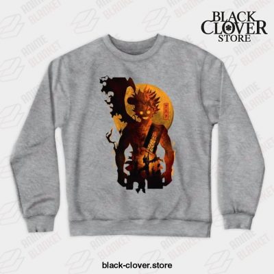 Asta Black Clover Vintage V1 Crewneck Sweatshirt Gray / S