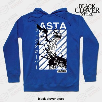 Asta Black Clover Vintage V1 Hoodie Blue / S