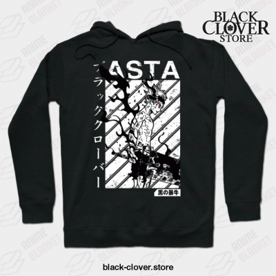 Asta Black Clover Vintage V1 Hoodie Black / S