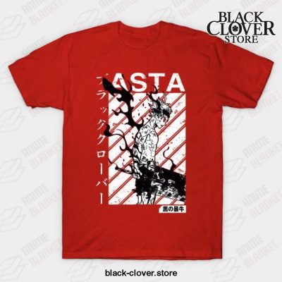 Asta Black Clover Vintage V1 T-Shirt Red / S