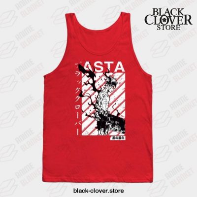 Asta Black Clover Vintage V1 Tank Top Red / S