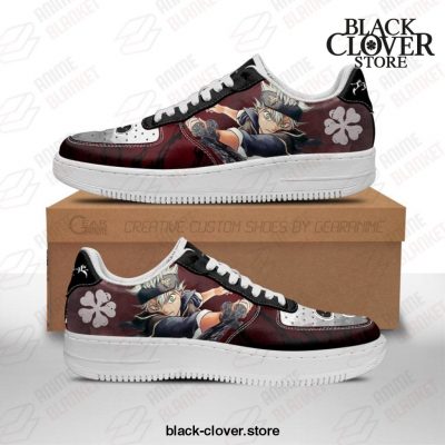 Asta Sneakers Black Bull Knight Clover Anime Shoes Men / Us6.5 Air Force