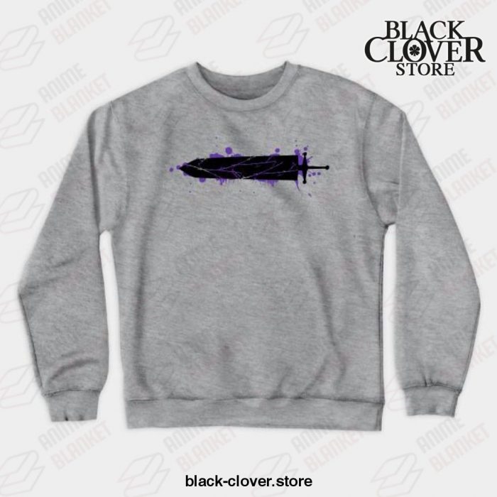 Asta Sword (Black Clover) Crewneck Sweatshirt Gray / S