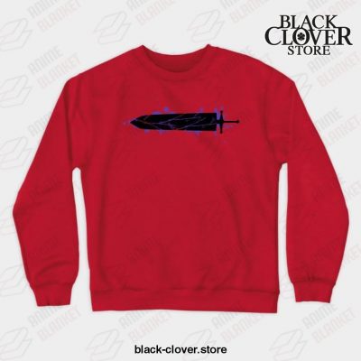 Asta Sword (Black Clover) Crewneck Sweatshirt Red / S