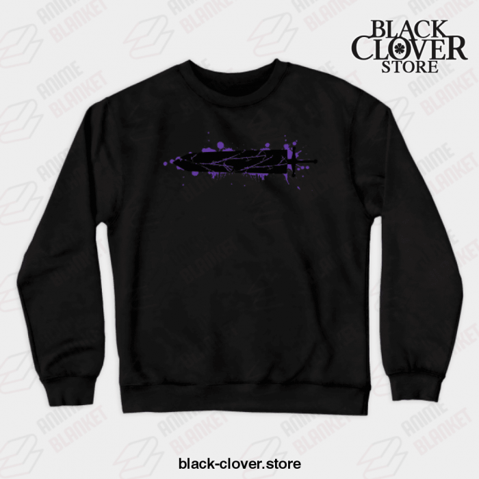 Asta Sword (Black Clover) Crewneck Sweatshirt Black / S