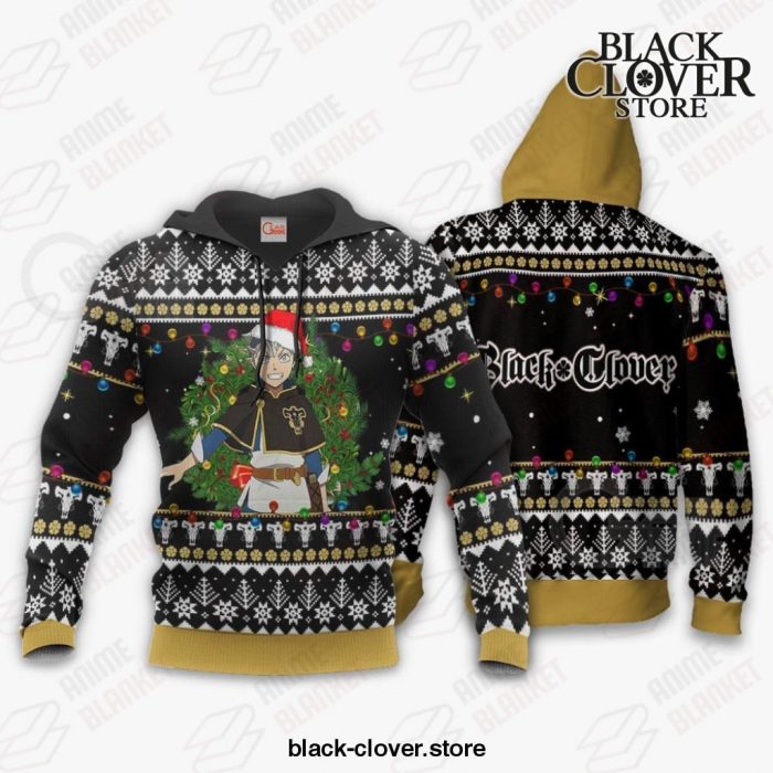 Asta Ugly Christmas Sweater Black Clover Anime Xmas Gift Va11 Hoodie / S All Over Printed Shirts