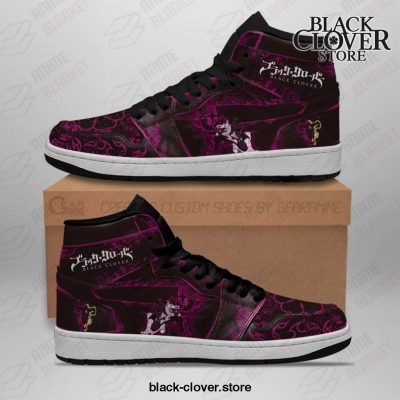 Black Asta Sneakers Custom Purple Clover Anime Men / Us6.5 Jd