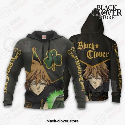 Black Bull Finral Custom Shirt Clover Anime Jacket Va11 Hoodie / S All Over Printed Shirts
