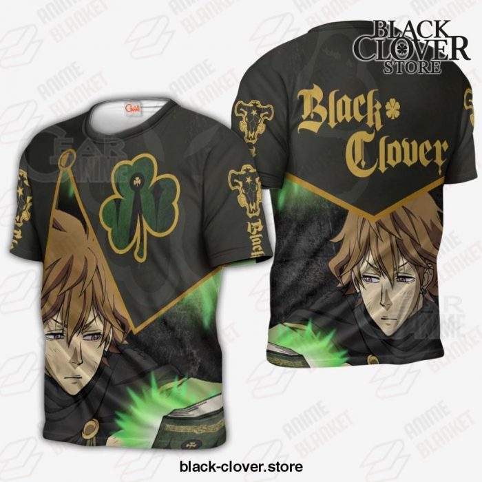 Black Bull Finral Custom Shirt Clover Anime Jacket Va11 T-Shirt / S All Over Printed Shirts