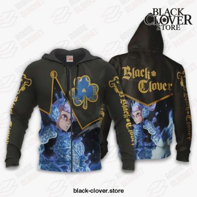 Black Bull Noelle Silva Custom Shirt Clover Anime Jacket Va11 Zip Hoodie / S All Over Printed Shirts
