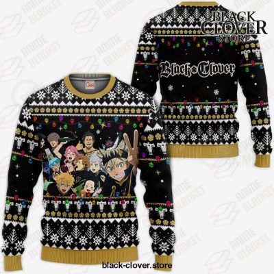 Black Bull Ugly Christmas Sweater Clover Anime Xmas Gift Va11 / S All Over Printed Shirts