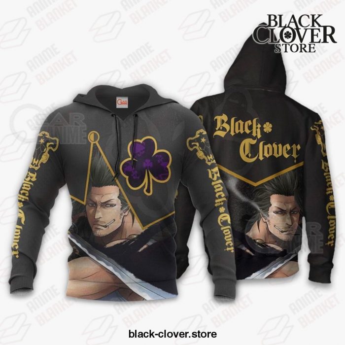 Black Bull Yami Sukehiro Custom Shirt Clover Anime Jacket Va11 Hoodie / S All Over Printed Shirts