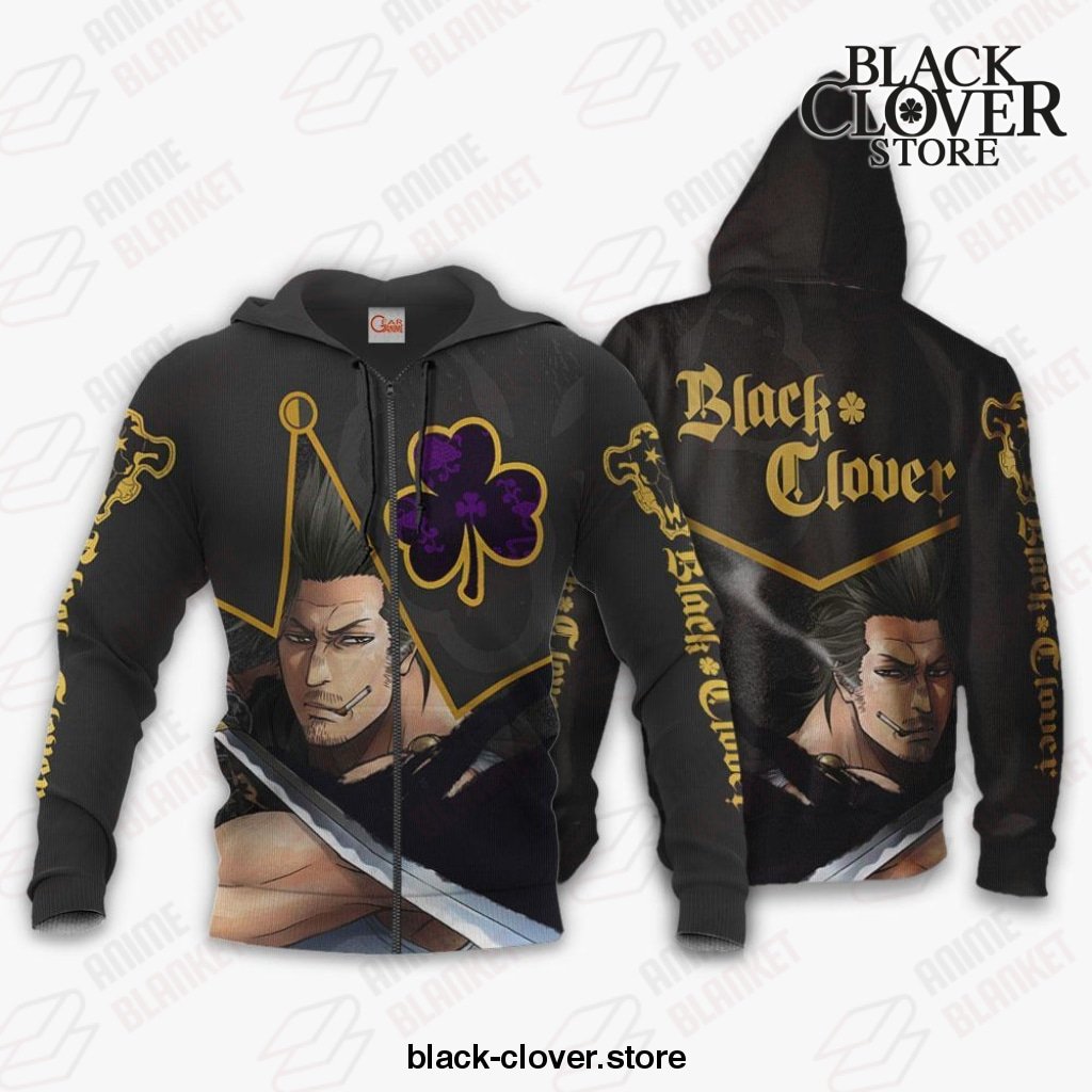black bull yami sukehiro custom shirt clover anime jacket va11 zip hoodie s all over printed shirts 379
