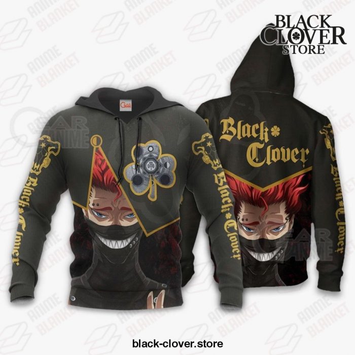 Black Bull Zora Ideale Custom Shirt Clover Anime Jacket Va11 Hoodie / S All Over Printed Shirts