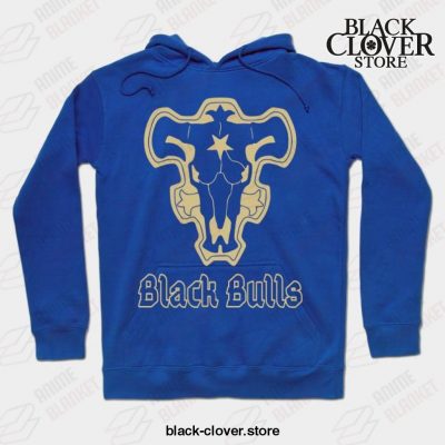 Black Bulls Hoodie Blue / S