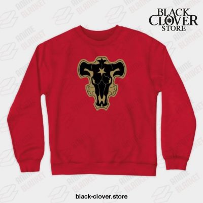 Black Bulls Logo Crewneck Sweatshirt Red / S