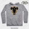 Black Bulls Logo Hoodie Gray / S