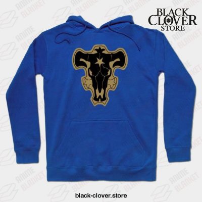 Black Bulls Logo Hoodie Navy Blue / S
