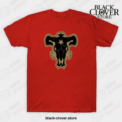 Black Bulls Logo T-Shirt Red / S