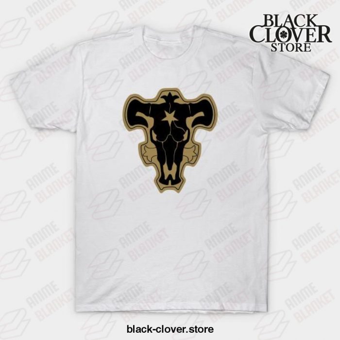Black Bulls Logo T-Shirt White / S