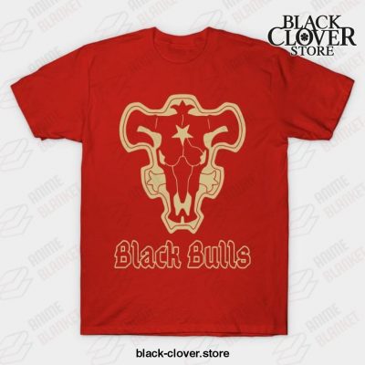 Black Bulls T-Shirt Red / S