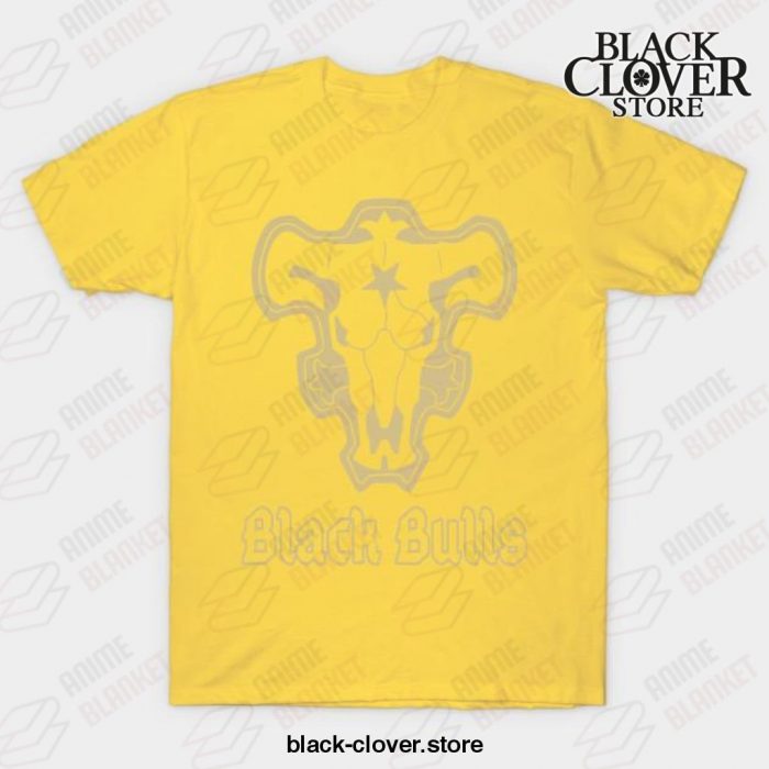 Black Bulls T-Shirt Yellow / S
