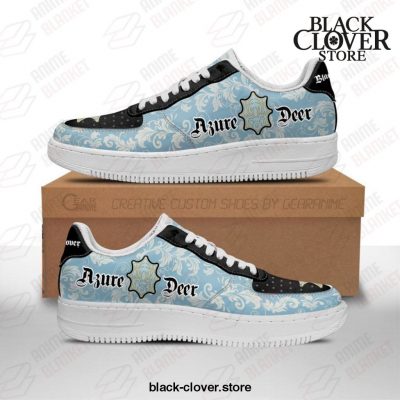 Black Clover Air Force Shoes - Magic Knights Squad Azure Deer Sneakers Men / Us6.5