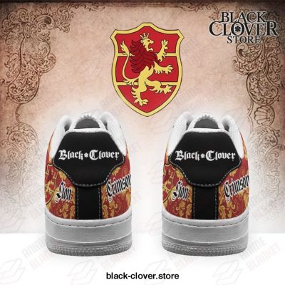 Black Clover Air Force Shoes - Magic Knights Squad Crimson Lion Sneakers