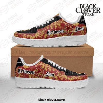 Black Clover Air Force Shoes - Magic Knights Squad Crimson Lion Sneakers Men / Us6.5